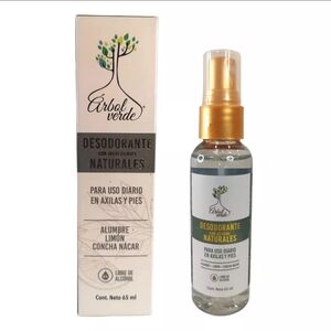 Arbol Verde Natural Deodorant with Alum and Mother of Pearl – 100% Natural Care